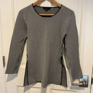 Alexander Wang Black and White Houndstooth Blouse